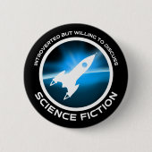 内向的だがSfについて話し合う気がある 缶バッジ (正面)