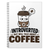 内向的だけどコーヒーの話ならする日記 ノートブック (正面)