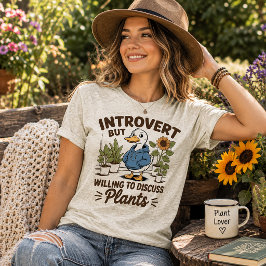 内向的だけど植物の話ならする トライブレンドTシャツ