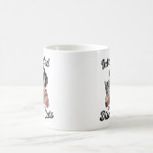 "内向的だけど猫の話ならする" 面白い コーヒーマグカップ (中央)
