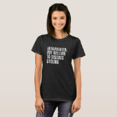 内向的だけど自転車の話ならするよ 内向型 Tシャツ (正面フル)