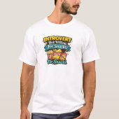内向的だけど食事ならOK Tシャツ (正面)