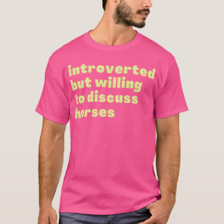 内向的だけど馬の話ならする ヴィンテージ Tシャツ