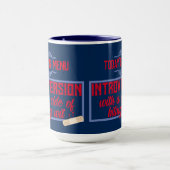 内向的なアンチ社会的な皮肉と痛烈な皮肉 マグカップ (中央)