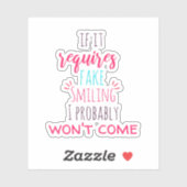 内向的なユーモア シール (シート)