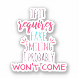 内向的なユーモア シール