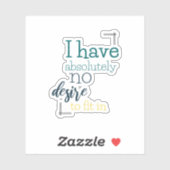 内向的なユーモア シール (シート)