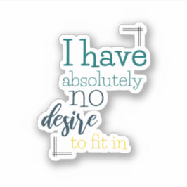 内向的なユーモア シール