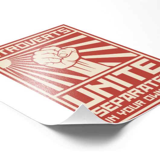 内向的な人々は自分の家で別々に団結する フォトプリント (角)