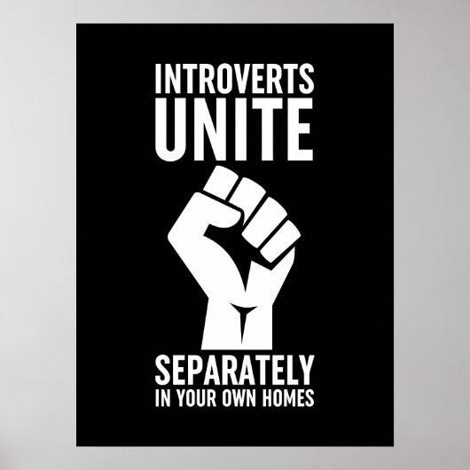 内向的な人々は自分の家で別々に団結する ポスター (正面)