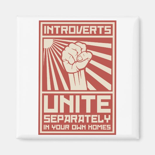 内向的な人々は自分の家で別々に団結する マグネット (正面)