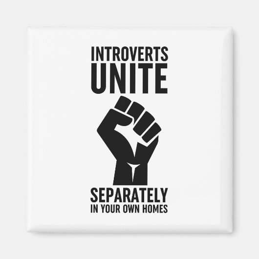 内向的な人々は自分の家で別々に団結する マグネット (正面)