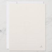 内向的な人のためのジャーナル/手紙の書き方 静かな孤独 レターヘッド (裏面)