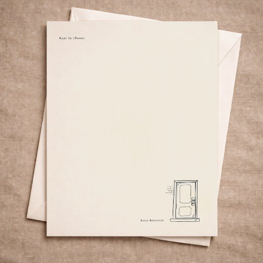 内向的な人のためのジャーナル/手紙の書き方 静かな孤独 レターヘッド