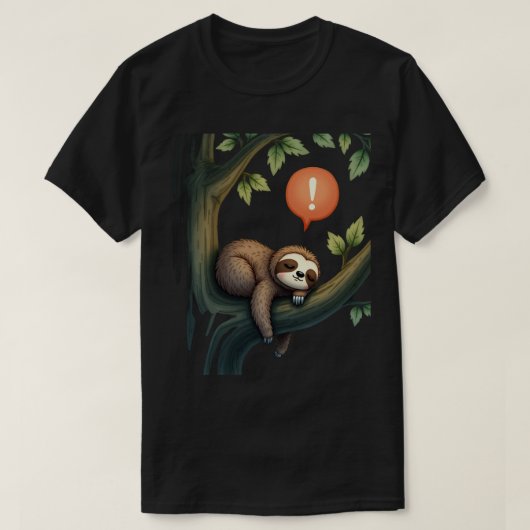 内向的な人のためのリフレッシュ回避スロース Tシャツ (デザイン正面)