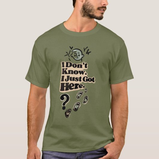内向的な人のための迷える人の名言Tシャツ – 「知らない」 Tシャツ (正面)