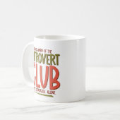 内向的な人のサークル コーヒーマグカップ (正面左)