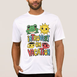 内向的な人のバケーションスタイル メンズ半袖 Tシャツ