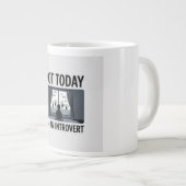 内向的な人への面白いギフト マグカップ "Not Today" (正面右)