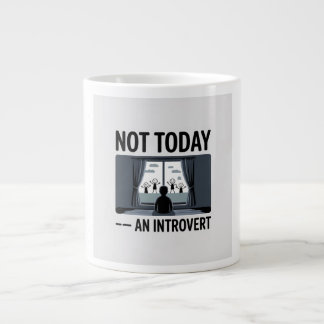 内向的な人への面白いギフト マグカップ "Not Today"