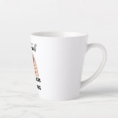 内向的な人向けの面白い犬好きの名言 カフェラテマグ (右)