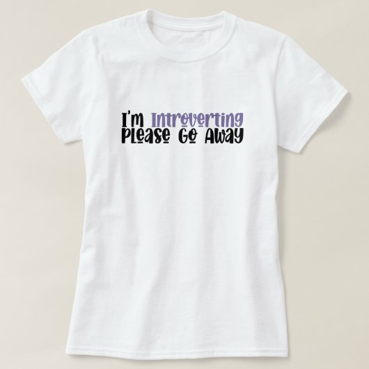内向的な人向け Tシャツ (デザイン正面)