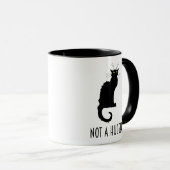 内向的な反おもしろい社会的猫ではない マグカップ (正面右)