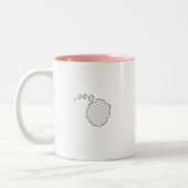 内向的な基本原則: 内部エネルギーピンクのツートーンマグ ツートーンマグカップ (左)