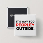 内向的な外に人が出おもしろいる 缶バッジ (正面&裏面)