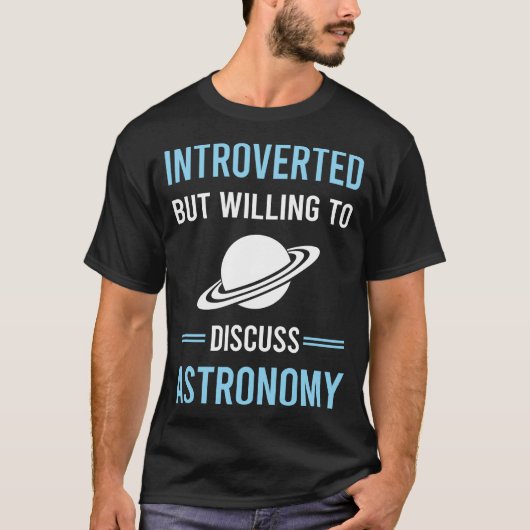 内向的な天文学 Tシャツ (正面)