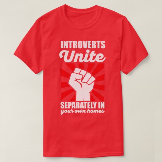 内向的な家で別々にユナイテッドAntisoci Tシャツ (デザイン正面)