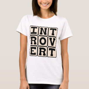 内向的な性格, 性格特性 Tシャツ