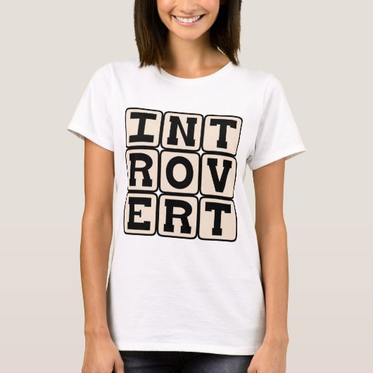 内向的な性格, 性格特性 Tシャツ (正面)