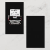 内向的な書籍作家作家作家 名刺 (正面/裏面)