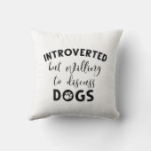 内向的な犬 クッション (裏面)