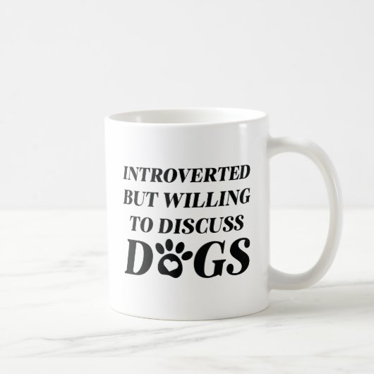 内向的な犬 コーヒーマグカップ (右)