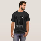 内向的な猫好きのための可愛い猫グッズ Tシャツ (正面フル)