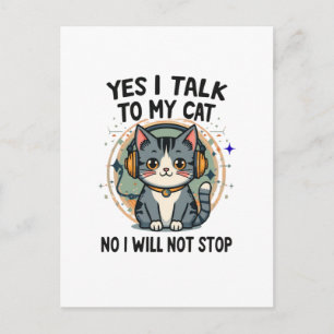 内向的な猫好きのための面白い引用 かわいい猫のユーモア ポストカード