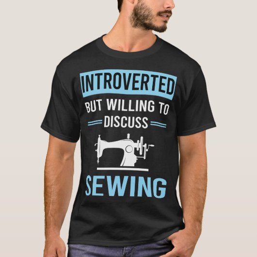 内向的な裁縫 Tシャツ (正面)