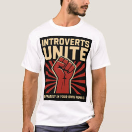 内向的な要素は自分で別々に結合 Tシャツ
