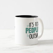 内向的な誕生日Gag以外の人々 ツートーンマグカップ (正面右)