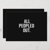 内向的な贈り物おもしろいを人々に送り出す シーズンカード (正面/裏面)