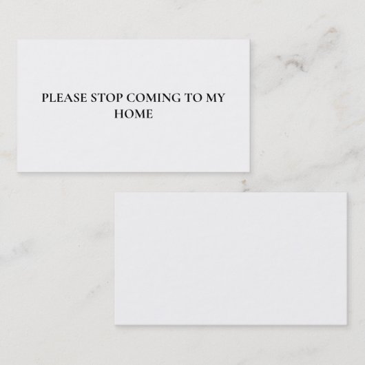 内向的に外向的に話して下さいおもしろい 名刺 (正面/裏面)