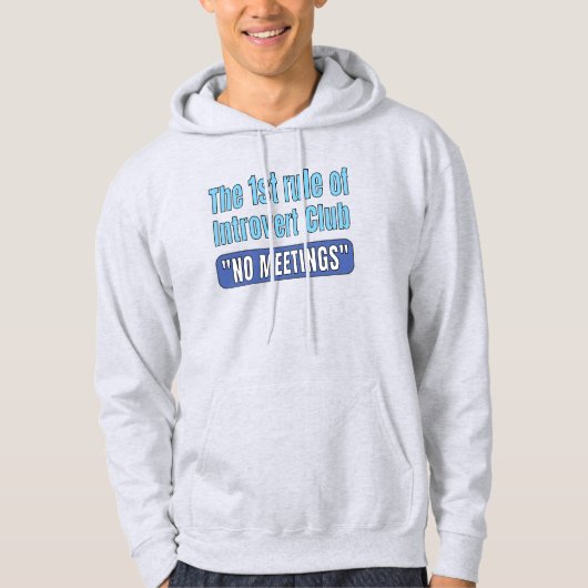 内向的クラブTシャツ パーカ (正面)
