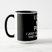 内向的人おもしろい間ことわざ マグカップ (左)