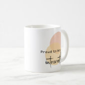 内向的誇りを持ったになる！ コーヒーマグカップ (正面右)