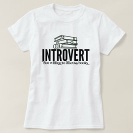 内向的読書好き Tシャツ