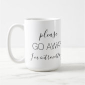 内向的遠くにに行って コーヒーマグカップ (左)