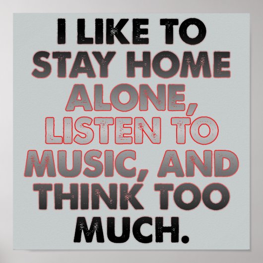 内向考えき過おもしろいぎるポスター ポスター (正面)