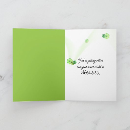 内子誕生日 カード (内部)